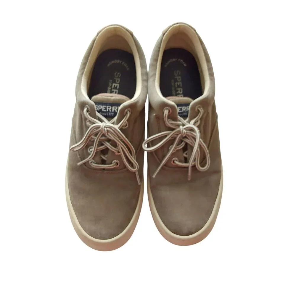 Sperry Cutter‎ Men's boat shoe, greyish brown, size 8.5
